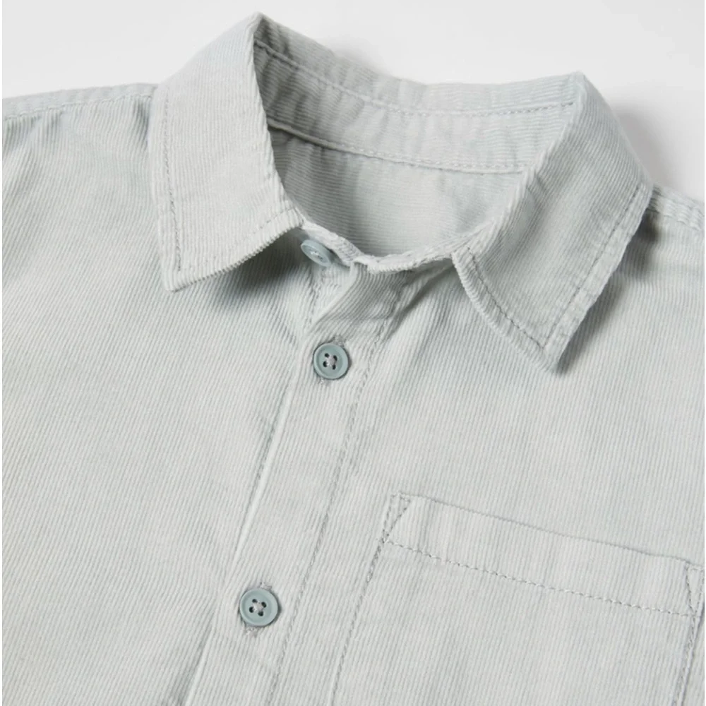 Zara Fine-Waled Pocket Shirt